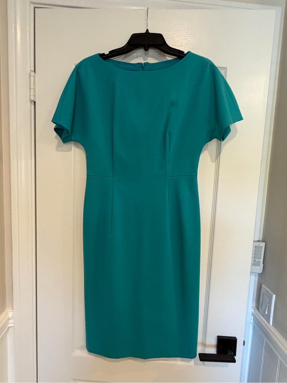 Boss Teal Knee-Length Sheath Dress